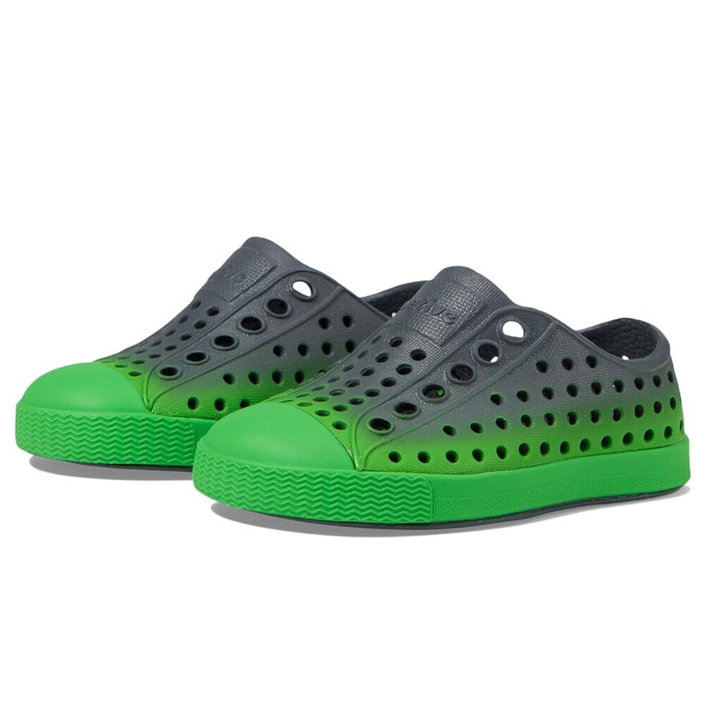 Native Shoes Jefferson Sneaker Kids US 5 Gray Perforated Slip On Shoes ZOGG2352